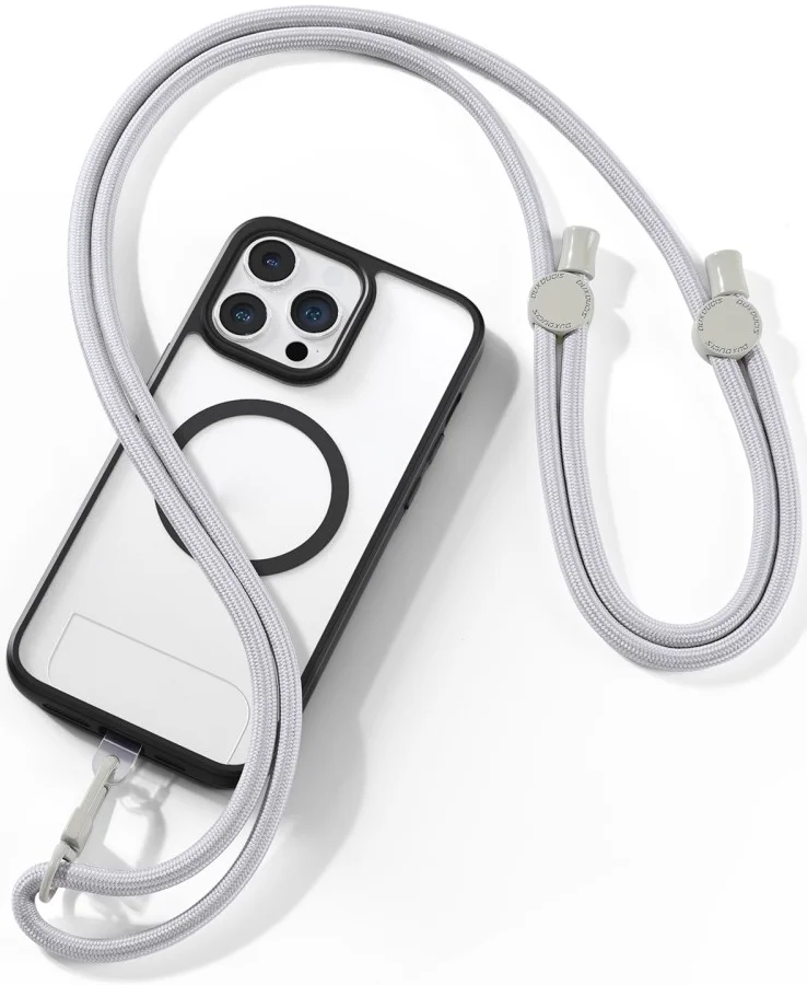 Dux Ducis Crossbody  - Universeel Verstelbaar Telefoon Koord Grijs afbeelding 2