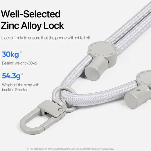 Dux Ducis Crossbody  - Universeel Verstelbaar Telefoon Koord Grijs afbeelding 8