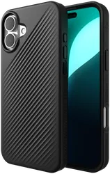 ZAGG Luxe Snap Apple iPhone 16 Plus Hoesje MagSafe Back Cover Zwart afbeelding