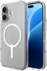 ZAGG Luxe Snap Apple iPhone 16 Hoesje MagSafe Back Cover Transparant afbeelding