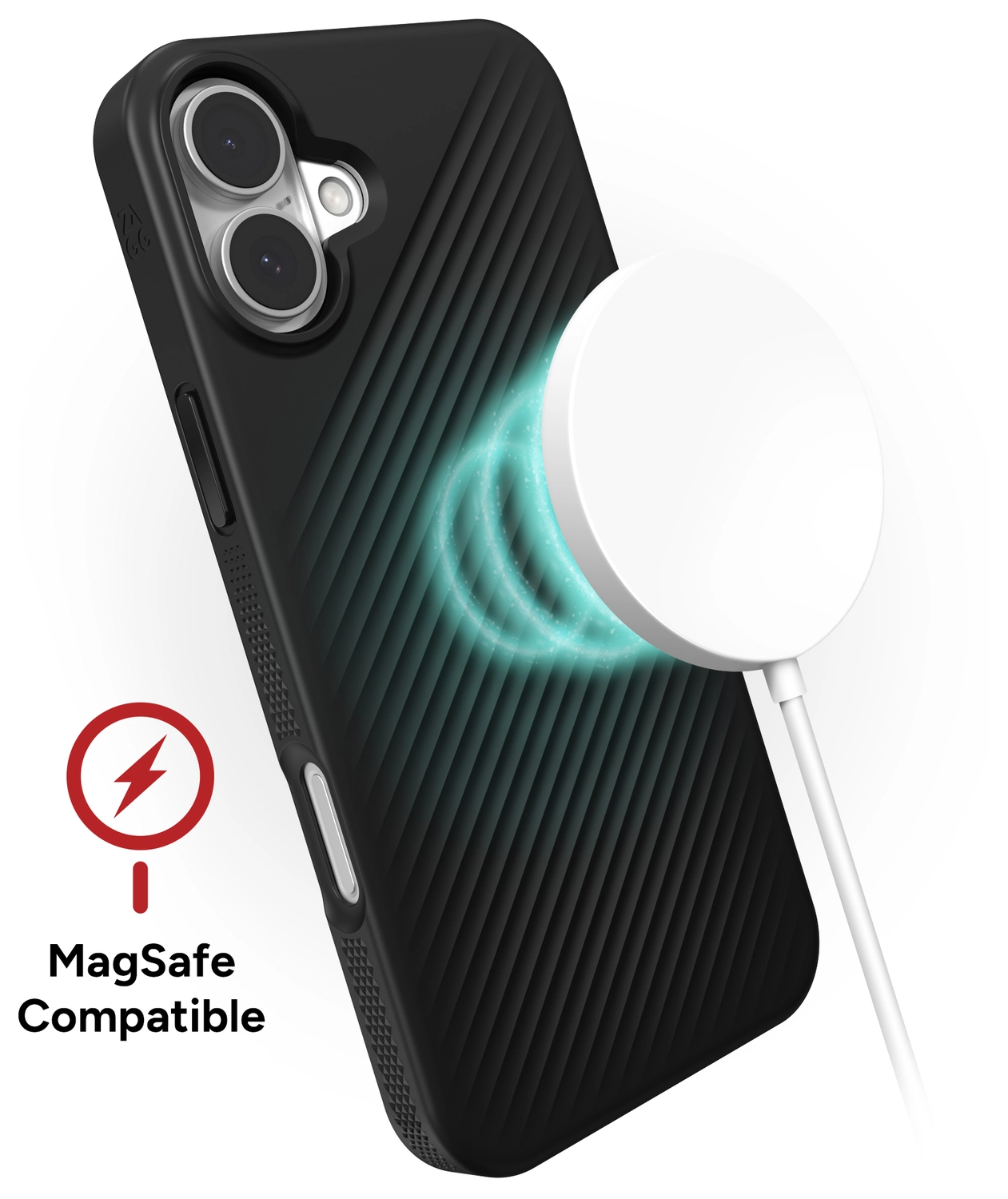 ZAGG Luxe Snap Apple iPhone 16 Hoesje MagSafe Back Cover Transparant afbeelding 4