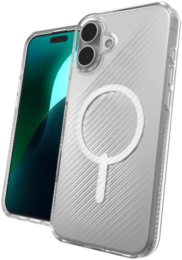 ZAGG Luxe Snap Apple iPhone 16 Plus Hoesje MagSafe Back Cover Transparant afbeelding 2