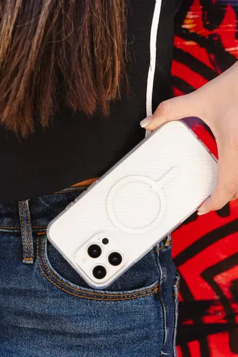 ZAGG Luxe Snap Apple iPhone 16 Pro Hoesje MagSafe Back Cover Transparant afbeelding 3