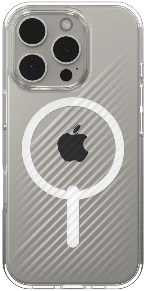 ZAGG Luxe Snap Apple iPhone 16 Pro Hoesje MagSafe Back Cover Transparant afbeelding 2