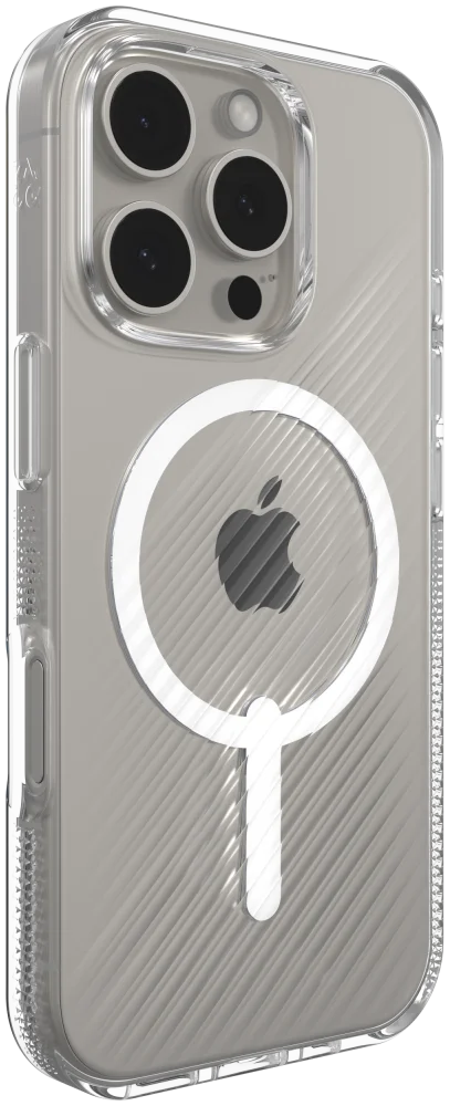ZAGG Luxe Snap Apple iPhone 16 Pro Hoesje MagSafe Back Cover Transparant afbeelding 7