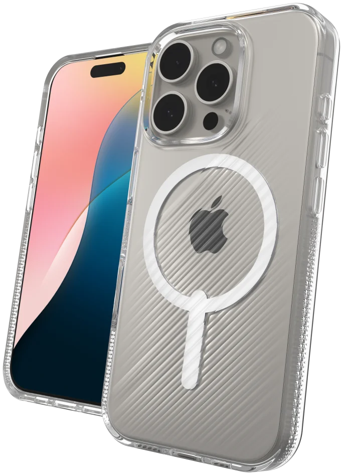 ZAGG Luxe Snap Apple iPhone 16 Pro Hoesje MagSafe Back Cover Transparant afbeelding 4