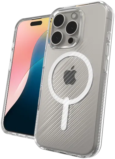 ZAGG Luxe Snap Apple iPhone 16 Pro Hoesje MagSafe Back Cover Transparant afbeelding 4