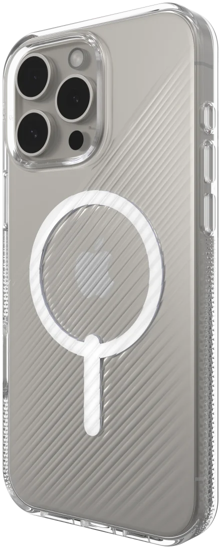 ZAGG Luxe Snap iPhone 16 Pro Max Hoesje MagSafe Back Cover Transparant afbeelding 5