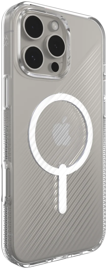 ZAGG Luxe Snap iPhone 16 Pro Max Hoesje MagSafe Back Cover Transparant afbeelding 6