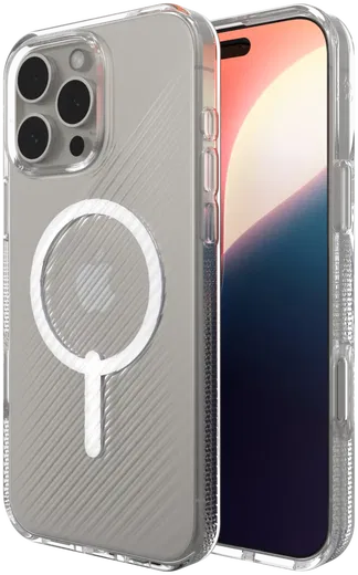 ZAGG Luxe Snap iPhone 16 Pro Max Hoesje MagSafe Back Cover Transparant afbeelding 1