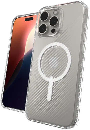 ZAGG Luxe Snap iPhone 16 Pro Max Hoesje MagSafe Back Cover Transparant afbeelding 2