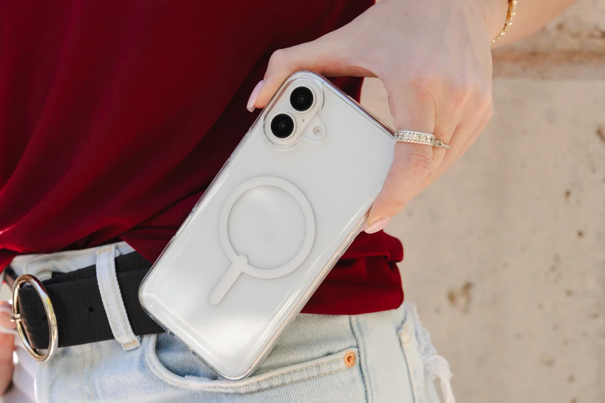 ZAGG Crystal Palace Lite Snap iPhone 16 Plus Hoesje MagSafe Transparant afbeelding 3
