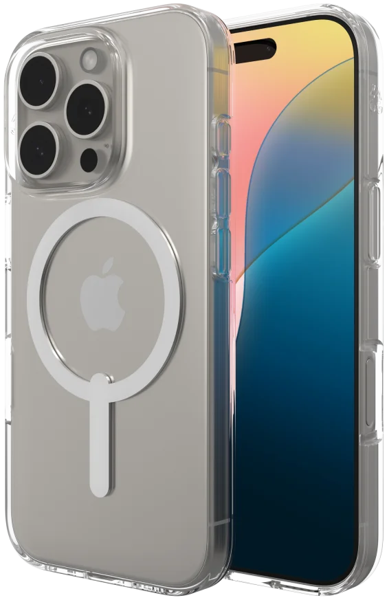 ZAGG Crystal Palace Lite Snap iPhone 16 Pro Hoesje MagSafe Transparant afbeelding 1