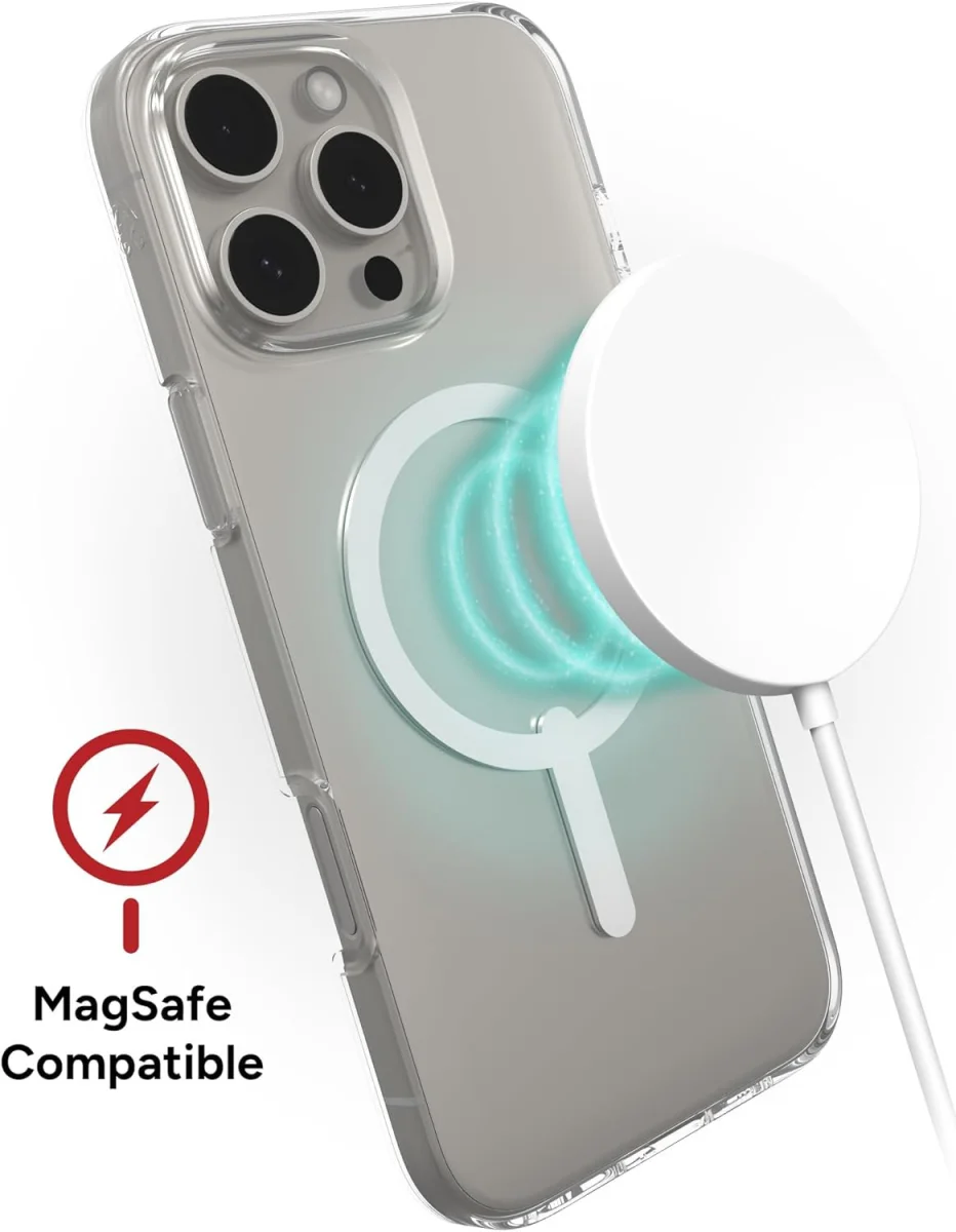 ZAGG Crystal Palace Lite Snap iPhone 16 Pro Max Hoesje MagSafe Transparant afbeelding 6