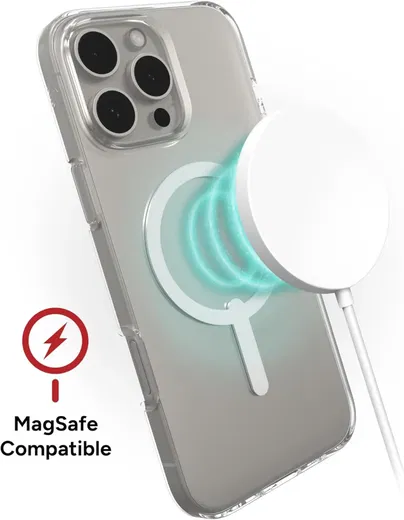 ZAGG Crystal Palace Lite Snap iPhone 16 Pro Max Hoesje MagSafe Transparant afbeelding 6