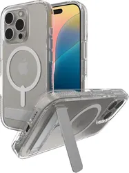 ZAGG Crystal Palace Snap Kickstand iPhone 16 Pro Hoesje MagSafe Transparant afbeelding