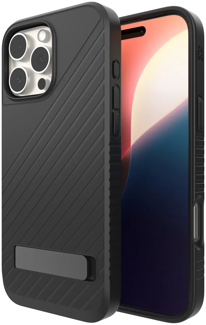 ZAGG Denali Snap Kickstand iPhone 16 Pro Max Hoesje MagSafe Zwart afbeelding 6