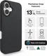 ZAGG Manhattan Snap Apple iPhone 16 Hoesje MagSafe Back Cover Zwart afbeelding 4