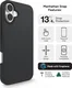 ZAGG Manhattan Snap Apple iPhone 16 Plus Hoesje MagSafe Back Cover Zwart afbeelding 4