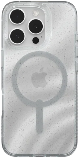 ZAGG Milan Snap iPhone 16 Pro Hoesje MagSafe Back Cover Swirl Glitter afbeelding 2