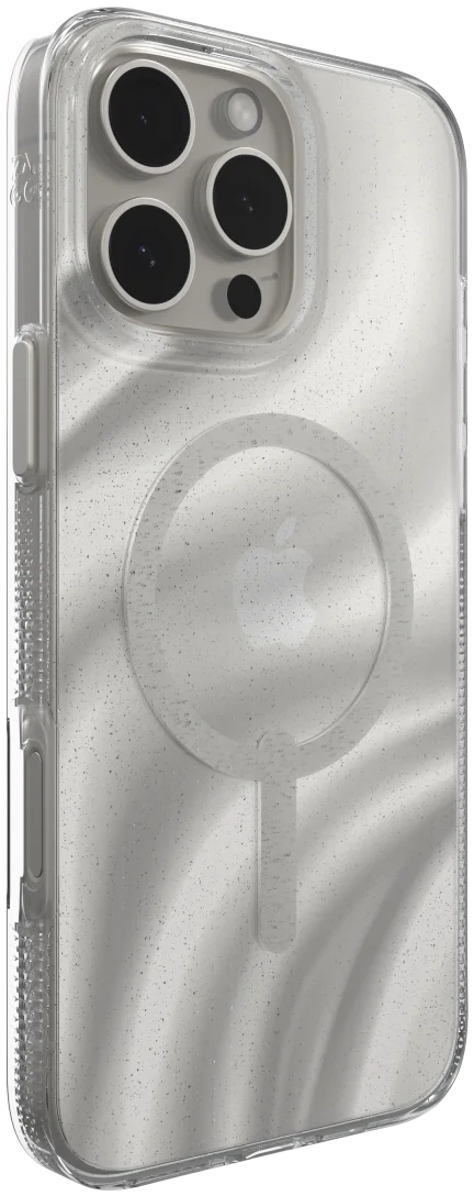 ZAGG Milan Snap iPhone 16 Pro Max Hoesje MagSafe Back Cover Swirl Glitter afbeelding 10