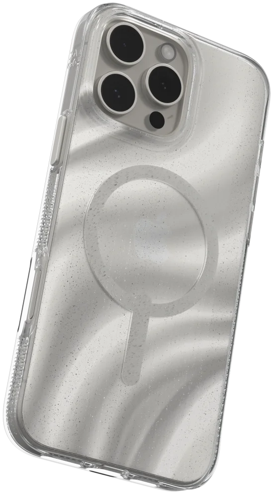 ZAGG Milan Snap iPhone 16 Pro Max Hoesje MagSafe Back Cover Swirl Glitter afbeelding 7