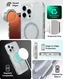 ZAGG Milan Snap iPhone 16 Pro Max Hoesje MagSafe Back Cover Swirl Glitter afbeelding 3