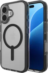 ZAGG Santa Cruz Snap Apple iPhone 16 Hoesje MagSafe Back Cover Zwart afbeelding