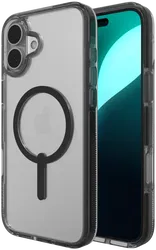 ZAGG Santa Cruz Snap iPhone 16 Plus Hoesje MagSafe Back Cover Zwart afbeelding