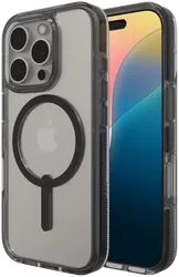 ZAGG Santa Cruz Snap iPhone 16 Pro Hoesje MagSafe Back Cover Zwart afbeelding