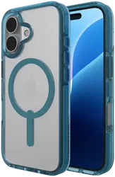 ZAGG Santa Cruz Snap Apple iPhone 16 Hoesje MagSafe Back Cover Blauw afbeelding