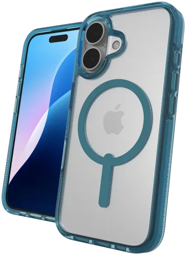 ZAGG Santa Cruz Snap Apple iPhone 16 Hoesje MagSafe Back Cover Blauw afbeelding 5