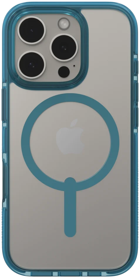ZAGG Santa Cruz Snap iPhone 16 Pro Hoesje MagSafe Back Cover Blauw afbeelding 2