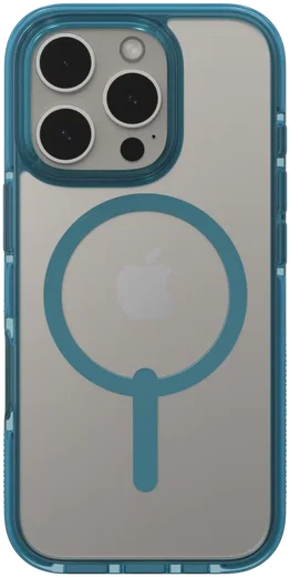 ZAGG Santa Cruz Snap iPhone 16 Pro Hoesje MagSafe Back Cover Blauw afbeelding 2