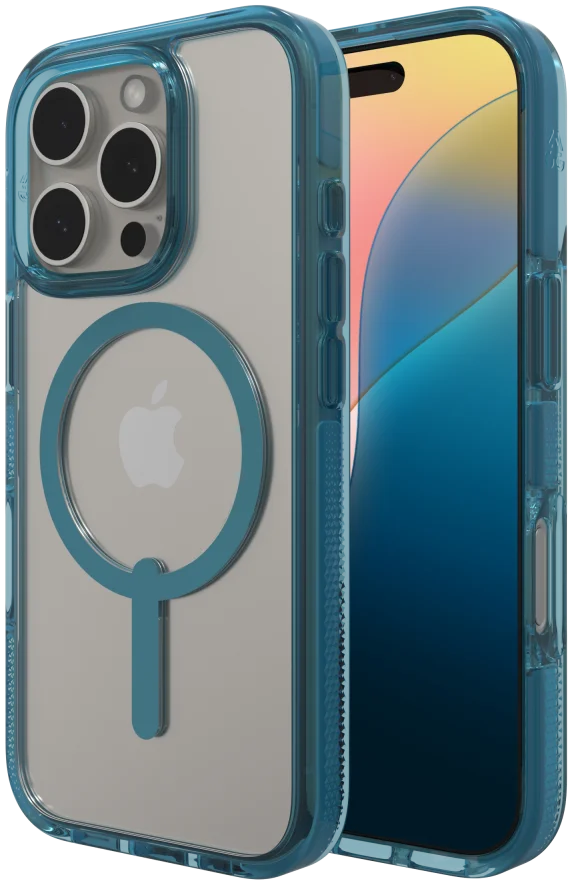 ZAGG Santa Cruz Snap iPhone 16 Pro Hoesje MagSafe Back Cover Blauw afbeelding 1