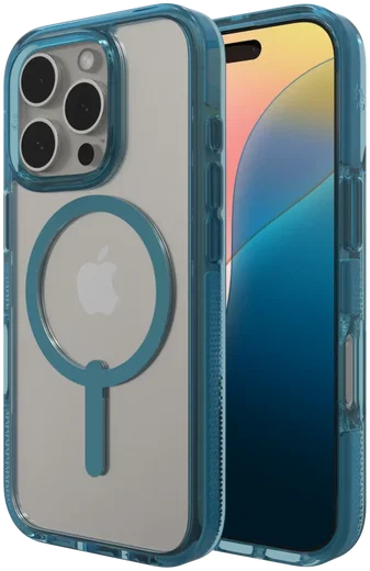 ZAGG Santa Cruz Snap iPhone 16 Pro Hoesje MagSafe Back Cover Blauw afbeelding 1