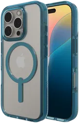 ZAGG Santa Cruz Snap iPhone 16 Pro Hoesje MagSafe Back Cover Blauw afbeelding