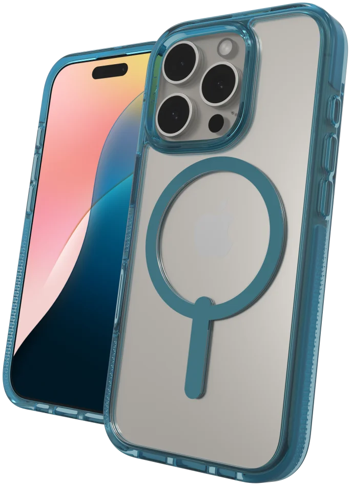 ZAGG Santa Cruz Snap iPhone 16 Pro Hoesje MagSafe Back Cover Blauw afbeelding 6