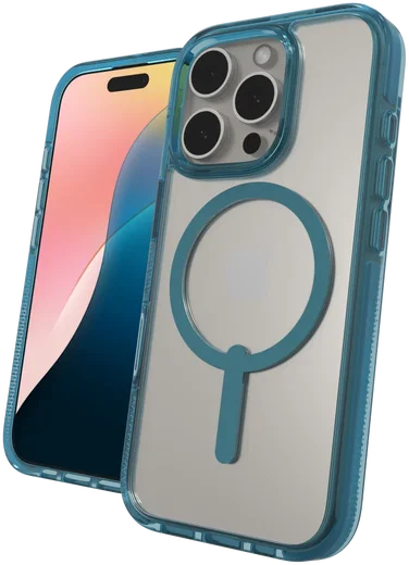 ZAGG Santa Cruz Snap iPhone 16 Pro Hoesje MagSafe Back Cover Blauw afbeelding 6