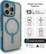 ZAGG Santa Cruz Snap iPhone 16 Pro Hoesje MagSafe Back Cover Blauw afbeelding 5