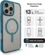 ZAGG Santa Cruz Snap iPhone 16 Pro Max Hoesje MagSafe Back Cover Blauw afbeelding 4