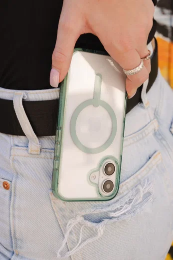 ZAGG Santa Cruz Snap iPhone 16 Pro Max Hoesje MagSafe Back Cover Groen afbeelding 7