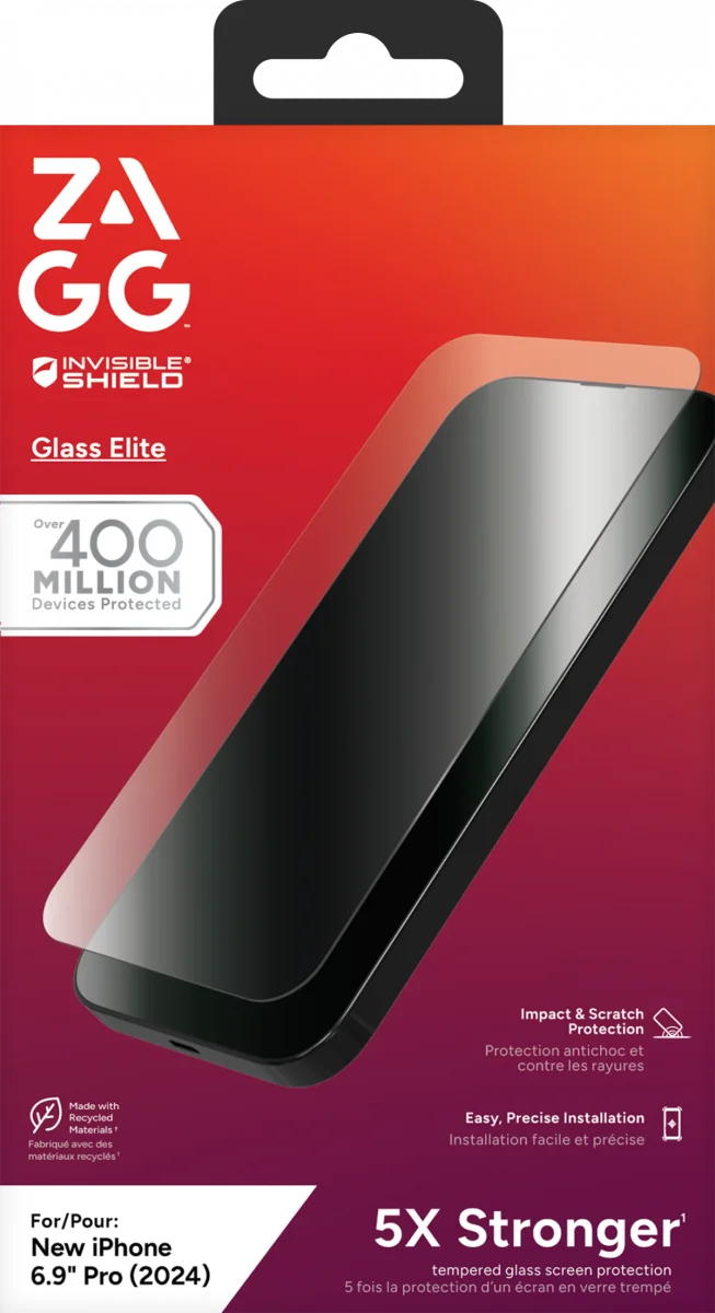 ZAGG InvisibleShield Glass Elite Apple iPhone 16 Pro Max Screen Protector afbeelding 10