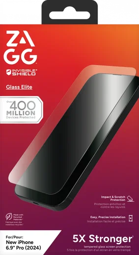 ZAGG InvisibleShield Glass Elite Apple iPhone 16 Pro Max Screen Protector afbeelding 10