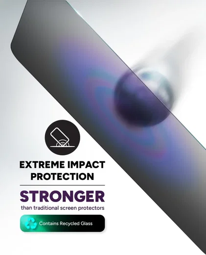 ZAGG InvisibleShield Glass Elite Privacy iPhone 16 / 15 Screen Protector afbeelding 3