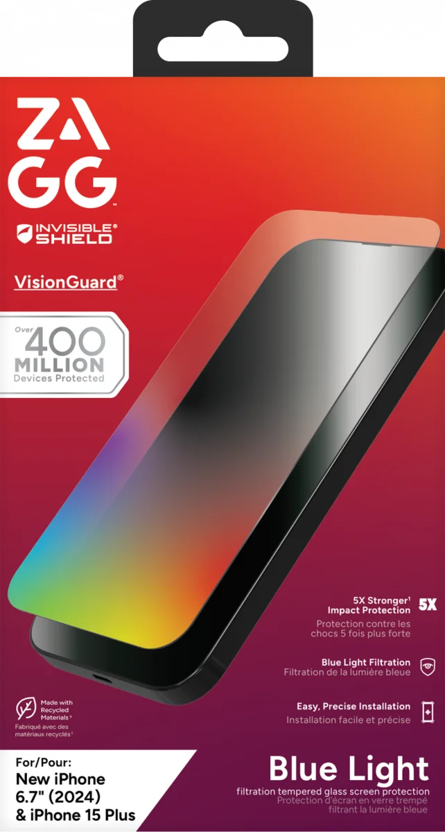ZAGG InvisibleShield Glass Elite VG iPhone 15 Plus / 16 Plus Screen Protector afbeelding 1