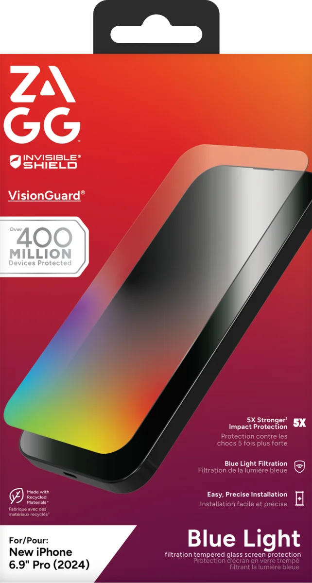 ZAGG InvisibleShield Glass Elite VG Apple iPhone 16 Pro Max Screen Protector afbeelding 1