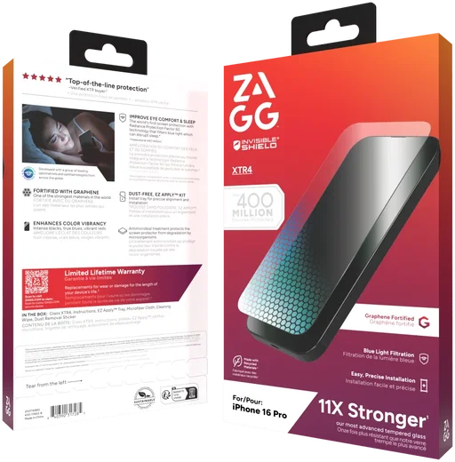 ZAGG InvisibleShield XTR4 Apple iPhone 16 Pro Blue Light Screen Protector afbeelding 12