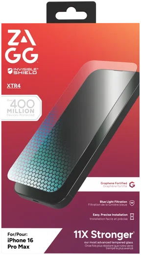 ZAGG InvisibleShield XTR4 iPhone 16 Pro Max Blue Light Screen Protector afbeelding 11