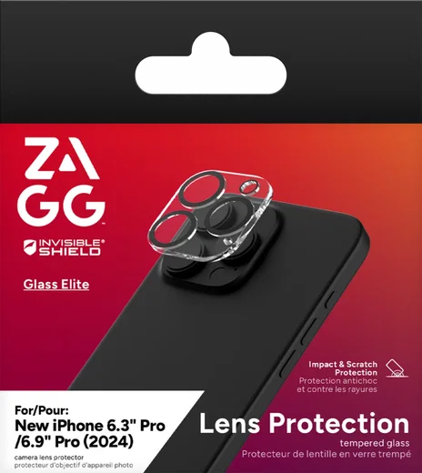 ZAGG InvisibleShield Glass Elite AR iPhone 16 Pro / 16 Pro Max Camera Protector afbeelding 7